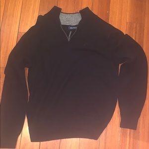 **Like New** Black Nautica 1/4 Zip Sweater